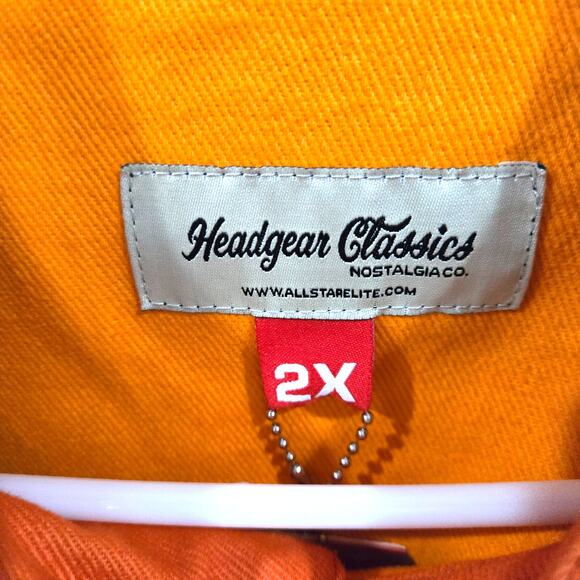 HeadGear Classics Nostalgia Co. Sz  2XL Channel Orange Racing Moto Jacket - Picture 3 of 10